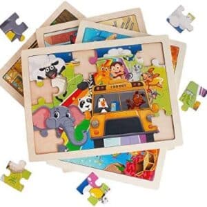 4-pack educational puzzles animal puzzles preschoolers