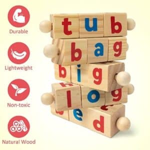coogam wooden reading games spelling games preschooler reading games