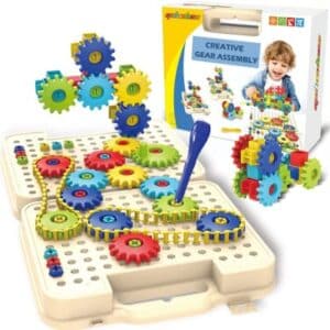 gear sets building toys preschool steam engineering toys