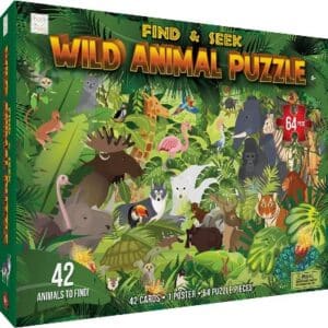 hapinest 64-piece preschool animal puzzle
