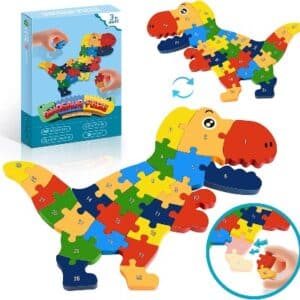 wethcopr dinosaur wooden puzzles stem puzzles