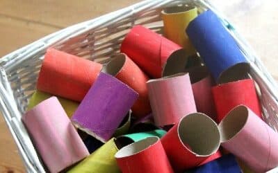 Cardboard Beads Threading Activity
