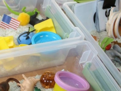 alphabet sensory bin toddlers wonder noggin