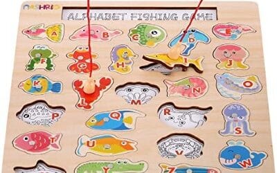 Magnetic Wooden Fishing Game