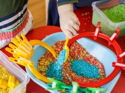 make sensory bin wonder nogging