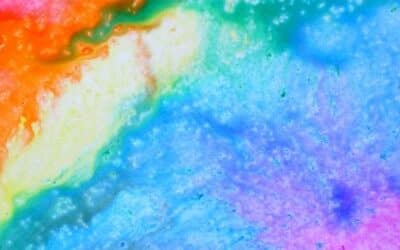 Rainbow Rainy Day Art