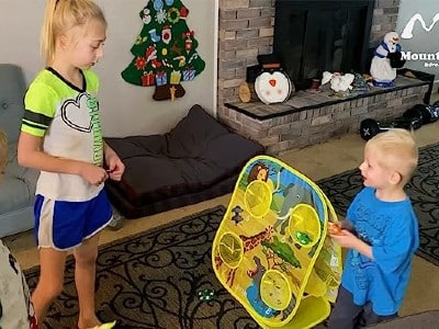 bean bag toss indoor games active kids wonder noggin