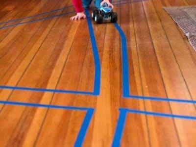 tape road indoor quiet games kids wonder noggin