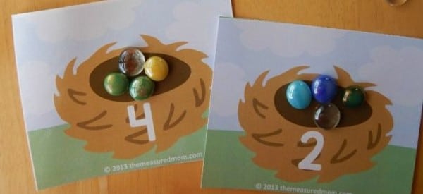 counting mats spring math activities for preschoolers wonder noggin