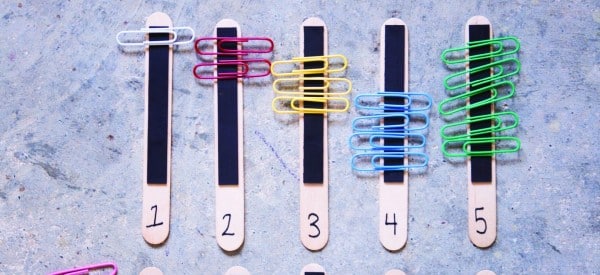paperclip counting stem math activities preschoolers wonder noggin
