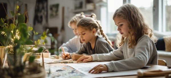 quiet time at home for kids studying wonder noggin