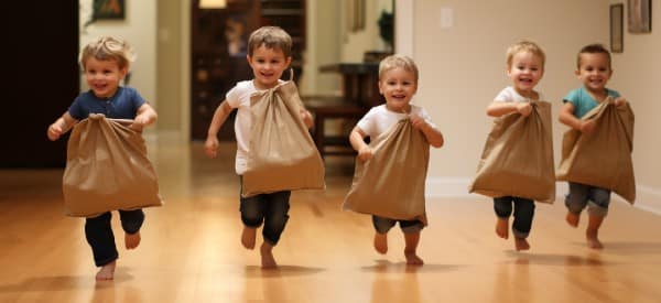 indoor sack race active indoor games for preschoolers wonder noggin