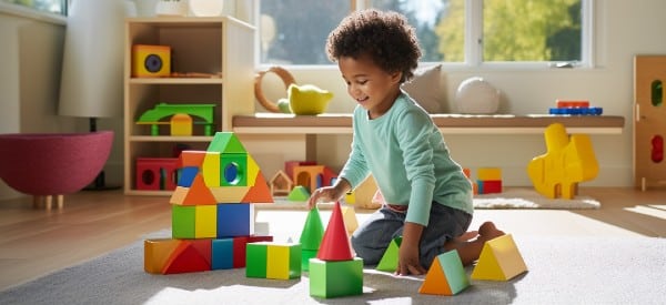shapes for preschool child blocks floor wonder noggin